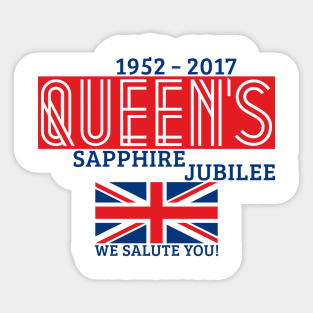 Queen's Sapphire Jubilee Sticker